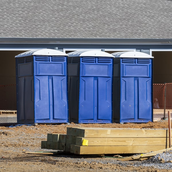 how can i report damages or issues with the porta potties during my rental period in Fernan Lake Village Idaho